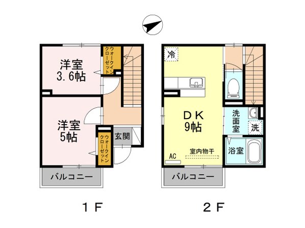 ベルエキップの物件間取画像